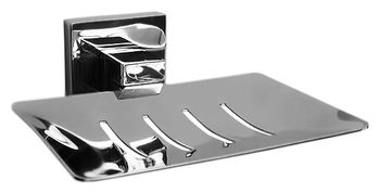 Мыльница Nofer Barcelona 16912.В хром, глянцевая — фото 1, Мыльницы