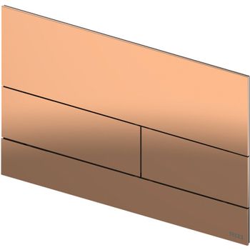 Клавиша смыва Tece Square II 9240841 для унитаза PVD Polished Red Gold — фото 2, Кнопки смыва