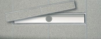 Решетка для душевого лотка Tece Drainline Plate II 80 600872 Полированная нержавеющая сталь — фото 3, Решетки для лотков и трапов