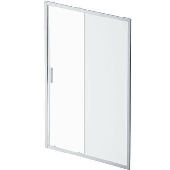 Душевая дверь AM.PM Gem 140 W90G-140-1-195MM профиль Хром матовый стекло матовое-прозрачное — фото 1, Раздвижные душевые двери