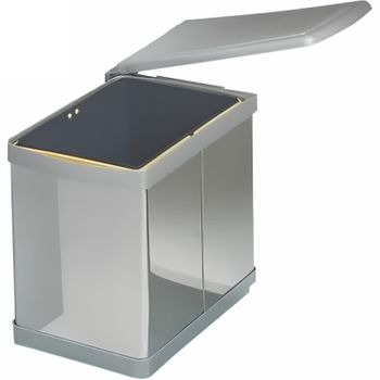 Ведро для мусора Alveus Albio 16L 224311 Хром — фото 1, Мусорные ведра