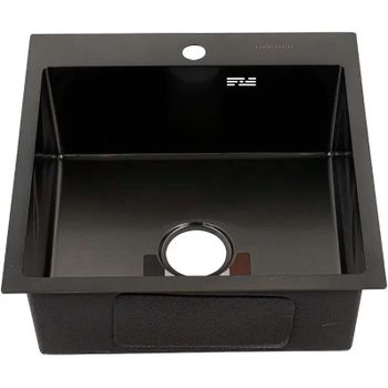 Кухонная мойка Fabia 50х50 50503G Графит — фото 2, Кухонные мойки