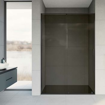 Душевая дверь Vincea Arno 120 VPS-1A120CGB профиль Черный стекло тонированное — фото 2, Раздвижные душевые двери