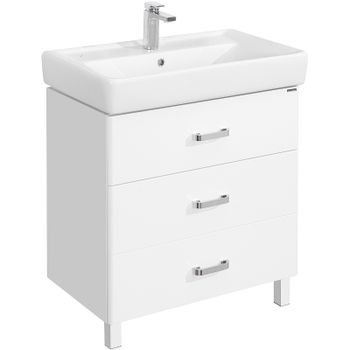 Тумба под раковину Aquaton Америна 76 М 1A169101AM010 Белая — фото 1, Тумбы под раковину