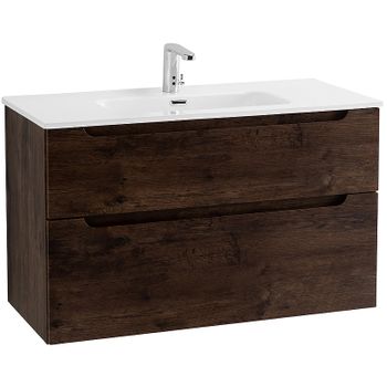 Тумба под раковину BelBagno Etna-H60 90 ETNA-H60-900-2C-SO-RW-P подвесная Rovere Moro — фото 2, Тумбы под раковину