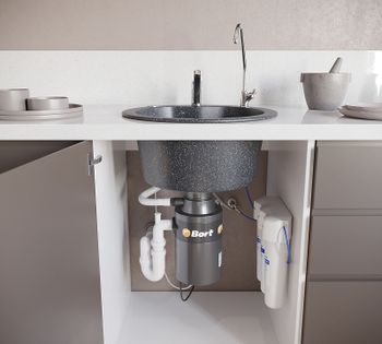 Кухонная мойка Domaci Бьелла DMC-08S GWS-08S-308 Черная — фото 9, Кухонные мойки