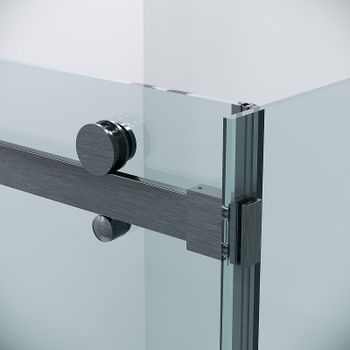 Душевой уголок Grossman Classic 110х90 120.K33.04.1190.42.00 профиль Графит сатин стекло прозрачное — фото 8, Прямоугольные душевые уголки