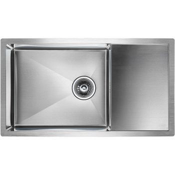 Кухонная мойка Paulmark Gerberg 78F Uni PM217844-BS Брашированная сталь — фото 1, Кухонные мойки