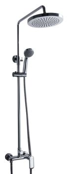 Душевая система Bravat Opal R F9125183CP-A2-RUS Хром — фото 1, Душевые стойки