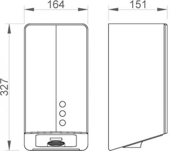 Сушилка для рук Nofer Big Fuga Evo 01831.B Глянцевая нержавеющая сталь — фото 3, Сушилки для рук