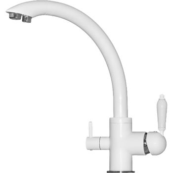 Смеситель для кухни Seaman Barcelone SSL-5382-SG Белый — фото 2, Смесители для кухни