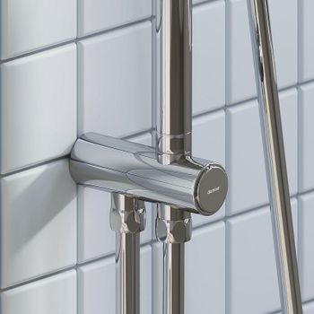 Душевая система Damixa Merkur 940000000 Хром — фото 3, Душевые стойки