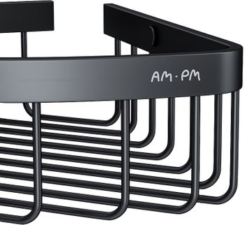 Полка корзина AM.PM Sense L A7452222 угловая Черная матовая — фото 2, Полки для ванной и душа