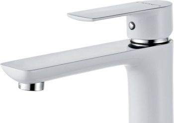 Смеситель для раковины Aquanet Arctic AF520-11СW Хром Белый — фото 2, Смесители для раковины