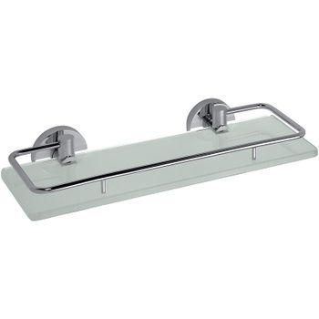 Стеклянная полка Bemeta Omega 104102202 Хром — фото 1, Полки для ванной и душа