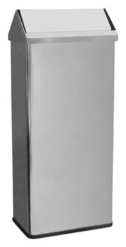 Урна для мусора Nofer 40 14075.40.B хром, глянцевая — фото 1, Мусорные ведра