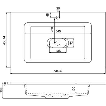 Тумба с раковиной Iddis Esper 80 ESP80W0i95K подвесная Белая — фото 8, Тумбы с раковиной