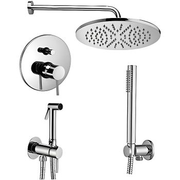 Комплект смесителей Paffoni Light KITZLIG015CR Хром — фото 1, Готовые комплекты для ванной комнаты