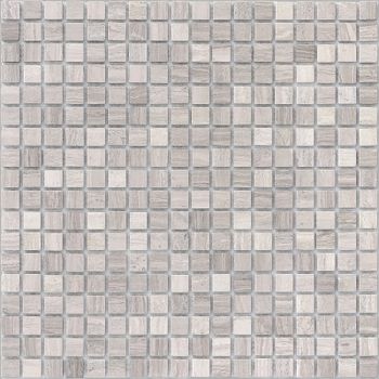 Мозаика Caramelle mosaic Pietrine 4 мм Travertino Silver MAT 30,5x30,5 см — фото 1, Мозаика