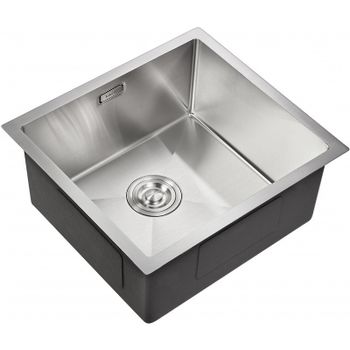 Товар: Кухонная мойка Milacio Denia 48 MC.77440 нержавеющая сталь / прямоугольная / матовая - фото 1 Кухонная мойка Milacio Denia 48 MC.77440 нержавеющая сталь / прямоугольная / матовая — фото 1, Кухонные мойки