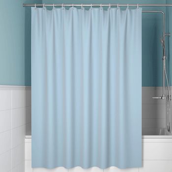 Штора для ванны Iddis Basic 180х200 B70P218i11 Голубая — фото 1, Шторы для ванной