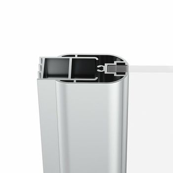 Душевая дверь Ravak Chrome CSD2-110 0QVDCU00Z1 профиль Сатин стекло Transparent — фото 3, Распашные душевые двери