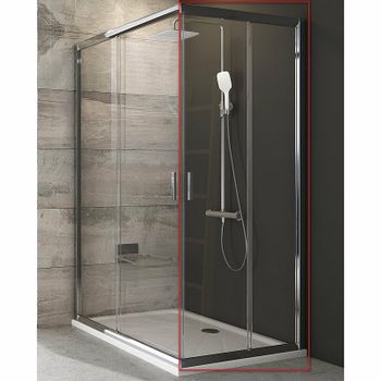 Душевая дверь Ravak Blix BLRV2К-90 1XV70C00Z1 профиль Хром стекло Transparent — фото 1, Раздвижные душевые двери