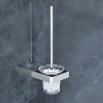 Ершик для унитаза Damixa Jupiter DA7733300 Черный Хром — фото 2, Ершики для унитаза