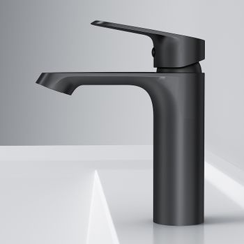 Товар: Смеситель для раковины AM.PM Func F8F02122 Черный матовый - фото 5 Смеситель для раковины AM.PM Func F8F02122 Черный матовый — фото 5, Смесители для раковины