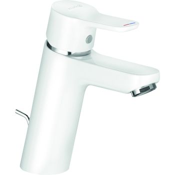 Смеситель для раковины Kludi Pure Easy XL 372909165 Белый Хром — фото 1, Смесители для раковины