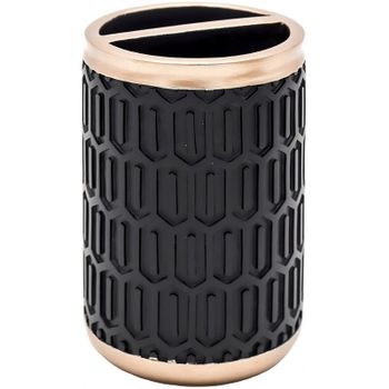 Стакан для зубных щеток Ridder Laila 2159210 Черный — фото 1, Стаканы для зубных щеток