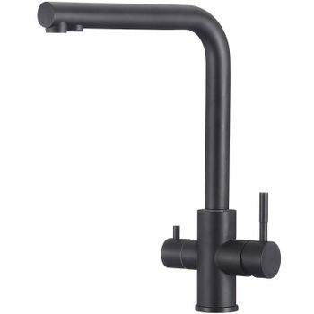 Смеситель для кухни Olive's Balear 13450BLB Черный матовый — фото 1, Смесители для кухни