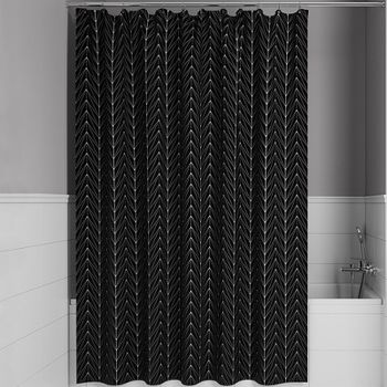 Штора для ванны Iddis Base 180х200 BB05P18i11 Черная — фото 1, Шторы для ванной