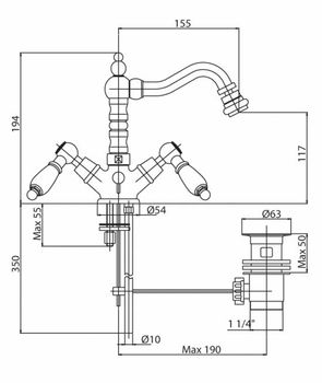Товар: Смеситель для биде Cezares First FIRST-BS2-03-M Золото - фото 2 Смеситель для биде Cezares First FIRST-BS2-03-M Золото — фото 2, Смесители для биде