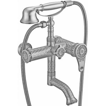 Смеситель для ванны ZorG Antic A 400W-SL Серебро — фото 1, Смеситель для ванны