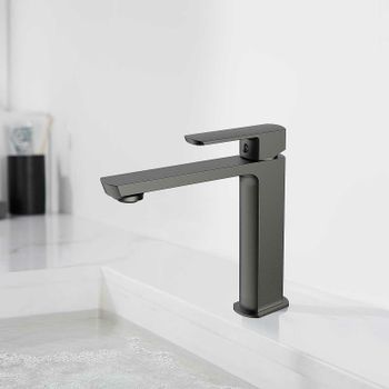 Товар: Смеситель для раковины Vincea Next VBF-1N1GM Вороненая сталь - фото 2 Смеситель для раковины Vincea Next VBF-1N1GM Вороненая сталь — фото 2, Смесители для раковины