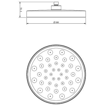 Душевая система Vincea Inspire VSFW-3I21T2GM с термостатом Вороненая сталь — фото 15, Встраиваемые душевые комплекты