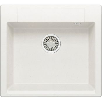 Кухонная мойка Polygran Argo-560 №36 473370 Белый хлопок — фото 1, Кухонные мойки