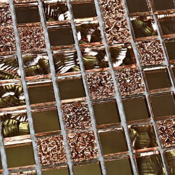 Мозаика Bonaparte Стеклянная Mirror Bronze 30х30 см — фото 2, Мозаика