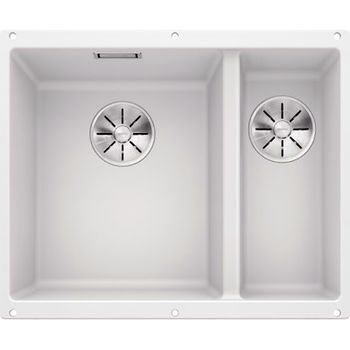 Кухонная мойка Blanco Subline 340/160-U L 523552 Белая — фото 1, Кухонные мойки