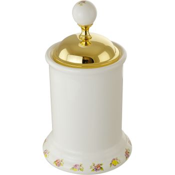Товар: Контейнер для хранения Migliore Provance 17685 Золото Белый - фото 1 Контейнер для хранения Migliore Provance 17685 Золото Белый — фото 1, Органайзеры для ванной