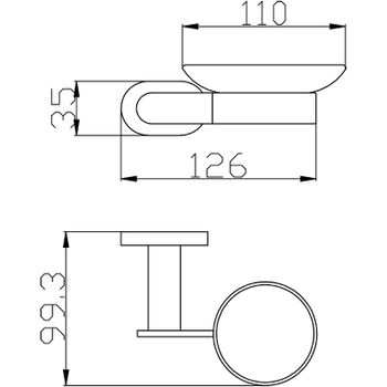 Мыльница Rav Slezak Yukon YUA0300CMAT Черный матовый — фото 2, Мыльницы