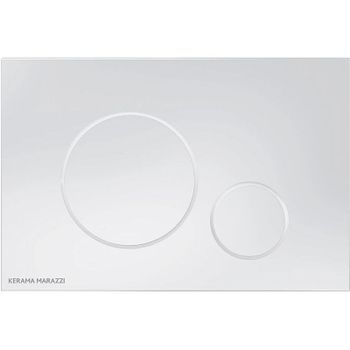 Клавиша смыва Kerama Marazzi FPR.A.WHT Белая глянцевая — фото 1, Кнопки смыва
