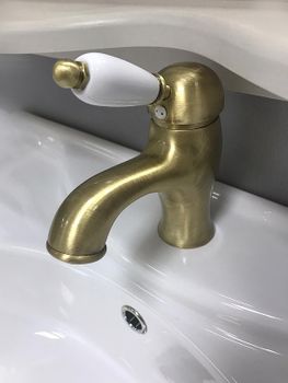 Смеситель для раковины Cezares Elite ELITE-LSM1-02-Bi Бронза — фото 2, Смесители для раковины