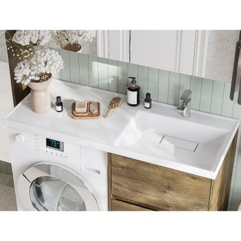 Тумба под раковину Aquaton Лондри 120 1A266901LHDR0 Дуб Рустикальный без фасада — фото 8, Тумбы под раковину