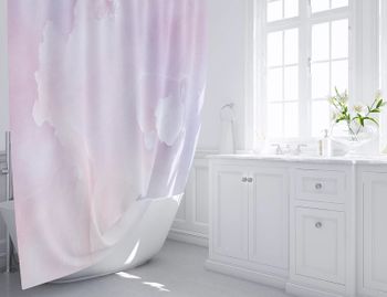 Шторка для ванны Fixsen Lady FX-2517 200х180 Розовая — фото 2, Шторы для ванной