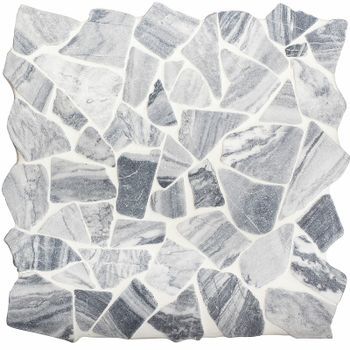 Керамическая мозаика StarMosaic Wild Stone Split Grey Matt JMST050 30,5x30,5 см — фото 4, Мозаика