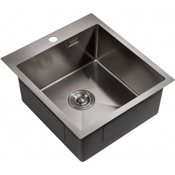 Товар: Кухонная мойка Milacio Denia 46 MC.77479 Вороненая сталь - фото 1 Кухонная мойка Milacio Denia 46 MC.77479 Вороненая сталь — фото 1, Кухонные мойки