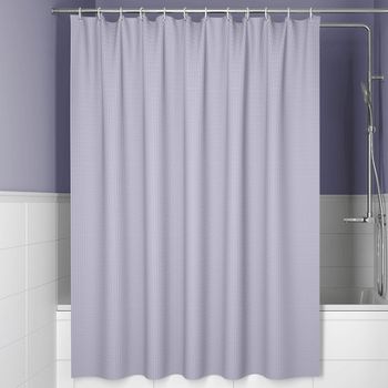 Штора для ванны Iddis Decor 180х200 D26P218i11 Фиолетовая — фото 1, Шторы для ванной