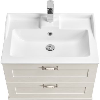 Тумба под раковину Aquaton Леон 65 1A187001LBPS0 подвесная Дуб Белый — фото 2, Тумбы под раковину